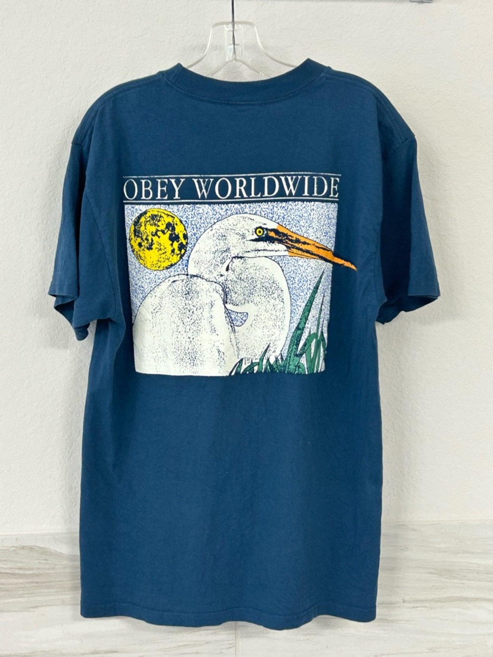 Obey Worldwide Teal Crewneck